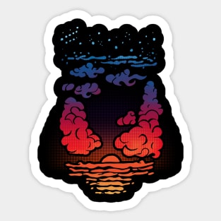 Summer Nights. Sticker